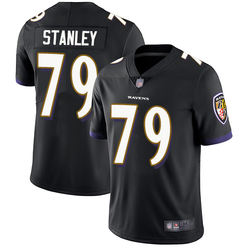 Baltimore Ravens Limited Black Men Ronnie Stanley Alternate Jersey NFL Football #79 Vapor Untouchable